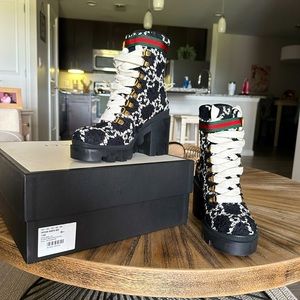 Gucci tweed ankle boots